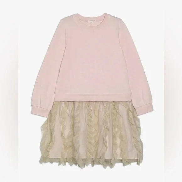 Robe Crewcuts Taille 8 Avec Jupe Tulle - Occasion Très Bon état | Robe Fille Tulle Enfant